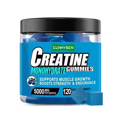 Monohidrato Creatina Gummies Pre-entrenamiento píldoras de crecimiento muscular para aumentar la energía