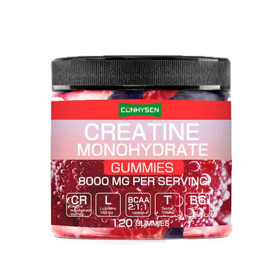 Logotipo de OEM Creatina Monohidrato Gummies Aumenta la Masa Muscular Suplementos de resistencia