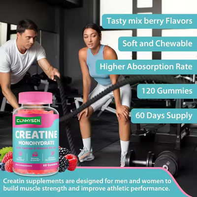 Extracto de Pimienta Negra Creatina Monohidrato Chicles apoyan una recuperación muscular más rápida