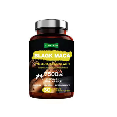 Las cápsulas de raíz de maca negra aumentan la libido para el rendimiento masculino