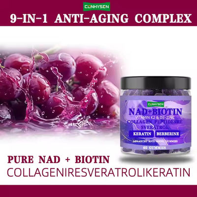 Colágeno Berberina NAD Biotina gomas Reduce el envejecimiento Reduce los suplementos nutricionales