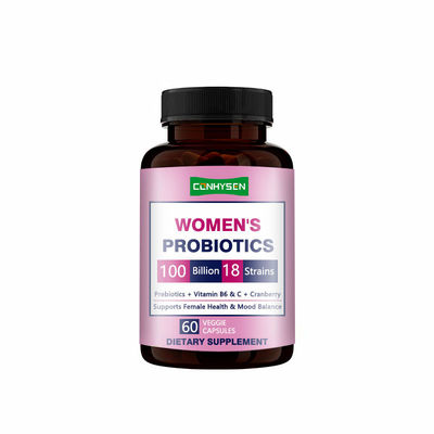 Fabricante de suplementos fortalecer el sistema inmunológico de las mujeres Probióticos cápsulas con extracto de arándano