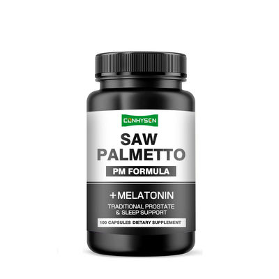 Fórmula PM para el soporte tradicional de la próstata con Saw Palmetto y Melatonina