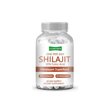 50% de ácido fúlvico cápsulas de Shilajit super alimento del Himalaya apoya la síntesis de colágeno