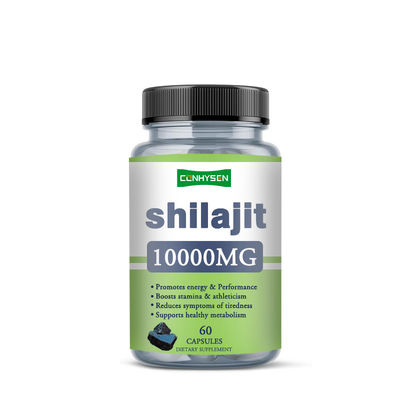 Cápsulas de Shilajit Reducen los Síntomas de Cansancio con Ingrediente 100% Puro 60 Cápsulas