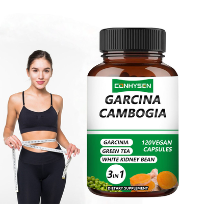 Cápsulas de Garcinia Cambogia 3 en 1 Personalizadas con Frijol Blanco para el Apoyo a la Fuerza