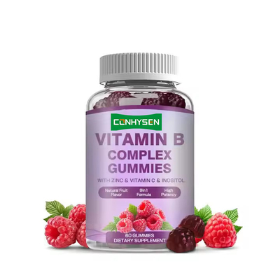 Vitaminas B complejo gomas para la inmunidad Folato Suplemento dietético vitamina B12 dulces