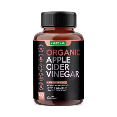 Cápsulas de Sidra de Manzana Orgánica Suplemento Adelgazante cetona Cápsulas de Vinagre de Sidra de Manzana