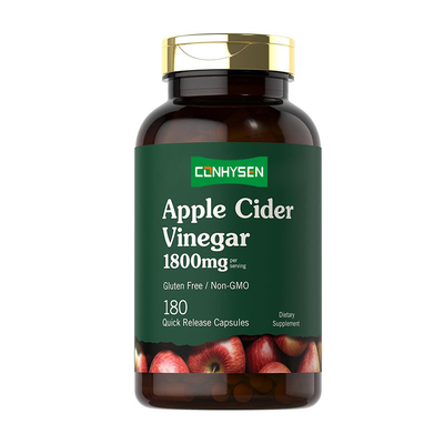 Suplemento de pastillas de ACV para adelgazar el cuerpo con etiqueta privada OEM con vitamina y zinc, cápsulas de vinagre de sidra de manzana orgánico