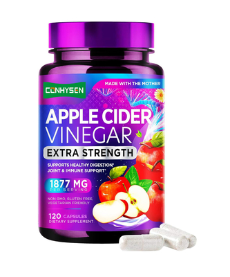 Las cápsulas de vinagre de sidra de manzana de fuerza extra apoyan una digestión saludable Jiont y apoyo inmunológico