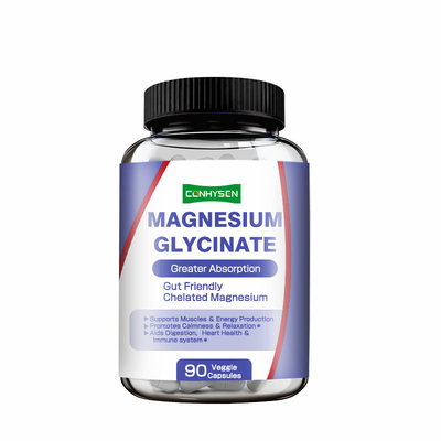Cápsulas Personalizadas de Glicinato de Magnesio Promueven la Digestión, la Salud del Corazón y el Sistema Inmunitario