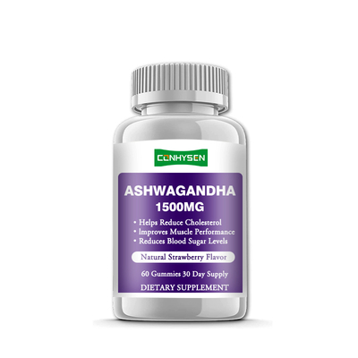 Gomitas de Ashwagandha con 18 meses de vida útil Reducen los niveles de azúcar en sangre