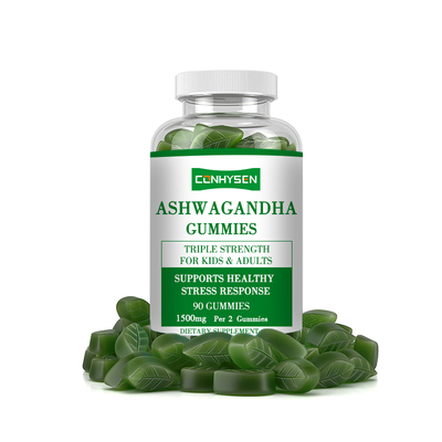 Gumas de Ashwagandha para la función cognitiva 18 meses de vida útil
