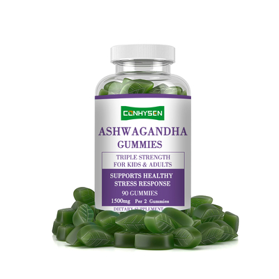 Gumas de Ashwagandha para el apoyo inmunológico 18 meses de vida útil