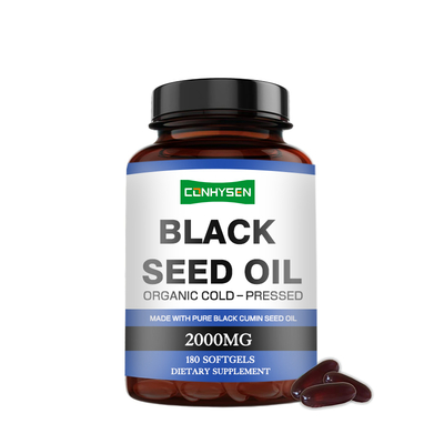 Aceite de semilla negra Softgels 500mg con Omega-3 6 9 para el bienestar