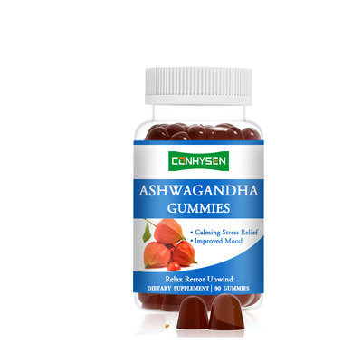 Gomitas de Ashwagandha Probióticas con Vitamina D2 para la Memoria y la Concentración