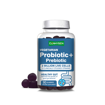 Suministro de fábrica Probióticos Prebióticos gomas saludables del tracto intestinal e inmunes