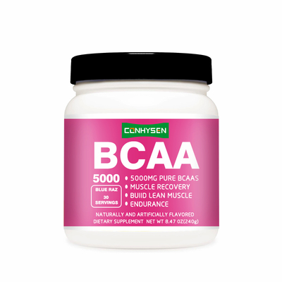 Fabricante de polvo BCAA personalizado al por mayor para atletas, mejora la resistencia