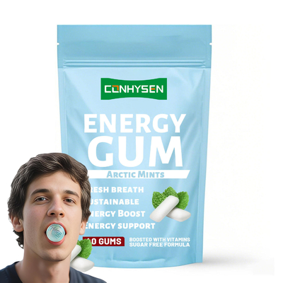 Aumento de energía Mejora la concentración Vitamina E Goma de energía Personalización de fábrica