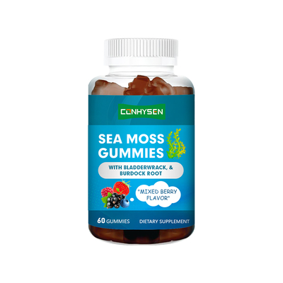 Gomitas de musgo marino con raíz de bardana al por mayor Personalizar Apoyo para la pérdida de peso