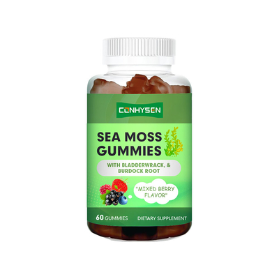 Sabor de bayas mixtas Musgo de mar Goma de goma etiqueta personalizada Promueve la salud de las articulaciones óseas