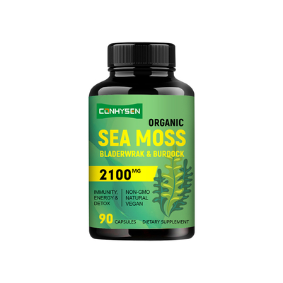 Las cápsulas de musgo marino natural de marca personalizada aumentan la producción de energía