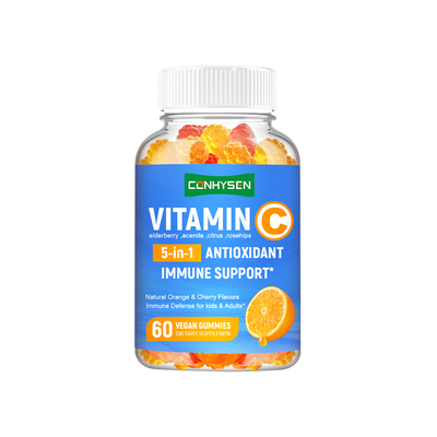 Vitamina C Gummies con apoyo de la fruta de la morera piel cabello uñas Suplemento fabricante