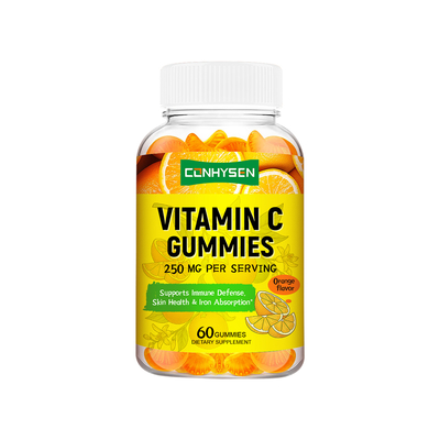 Proveedor de gomitas de vitamina C de marca personalizada, 60 gomitas para soporte antiinflamatorio