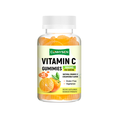 Gomitas vegetarianas personalizadas de vitamina C del fabricante que refuerzan el sistema inmunológico
