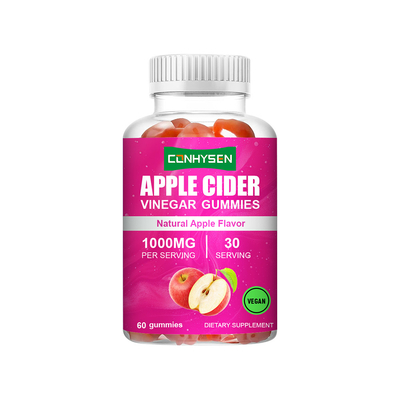Gomitas de Vinagre de Sidra de Manzana con Etiqueta Personalizada 1000mg Apoyo a la Pérdida de Peso Fábrica