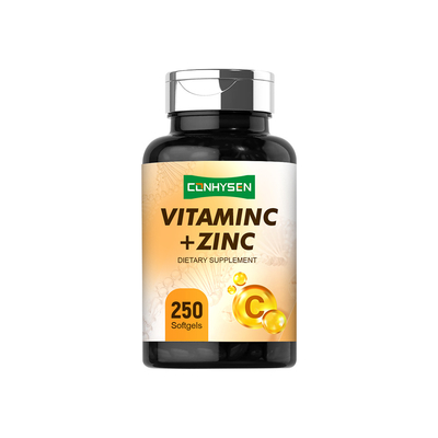 Vitamina C Geles blandos con zinc Precio mayorista Apoyo antioxidante Personalizado