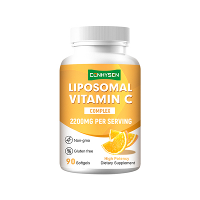 Proveedor de cápsulas blandas de vitamina C liposomal Personalizar Fortalecer la inmunidad Antioxidante