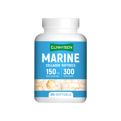 Cápsulas blandas de colágeno marino de 150 mg personalizadas al por mayor que promueven el sistema digestivo