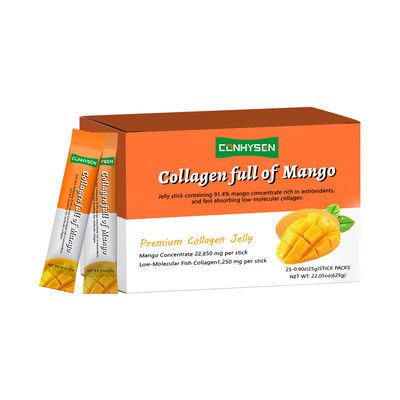 Jelly de colágeno con mango apoya la salud de las articulaciones y los huesos