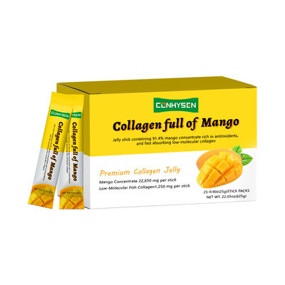 Gelatina de colágeno con mango mejora la elasticidad y firmeza de la piel con marca personalizada