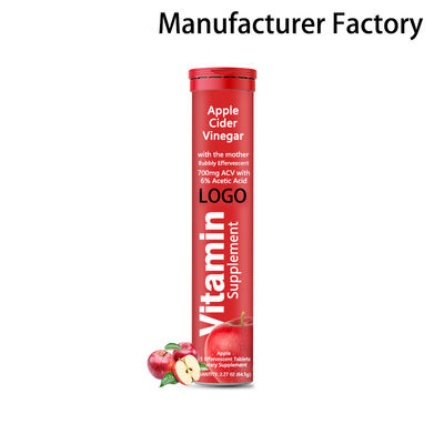 Venta al por mayor de fábrica de tabletas efervescentes de vinagre de sidra de manzana para el control de peso