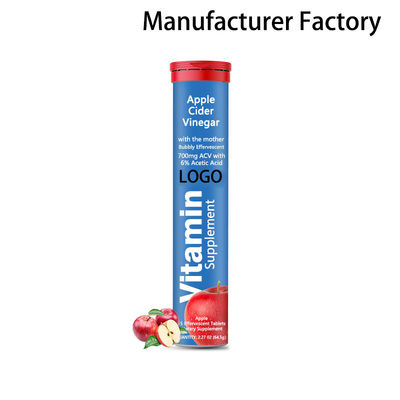 Venta al por mayor de fábrica de tabletas efervescentes de vinagre de sidra de manzana para adelgazar