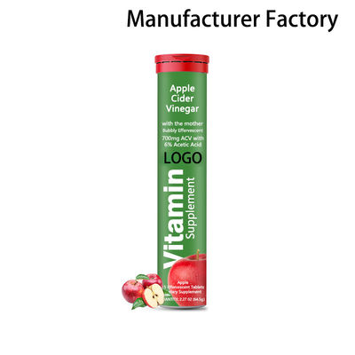 Tabletas efervescentes de vinagre de sidra de manzana al por mayor de fábrica para adelgazar naturalmente con vitaminas